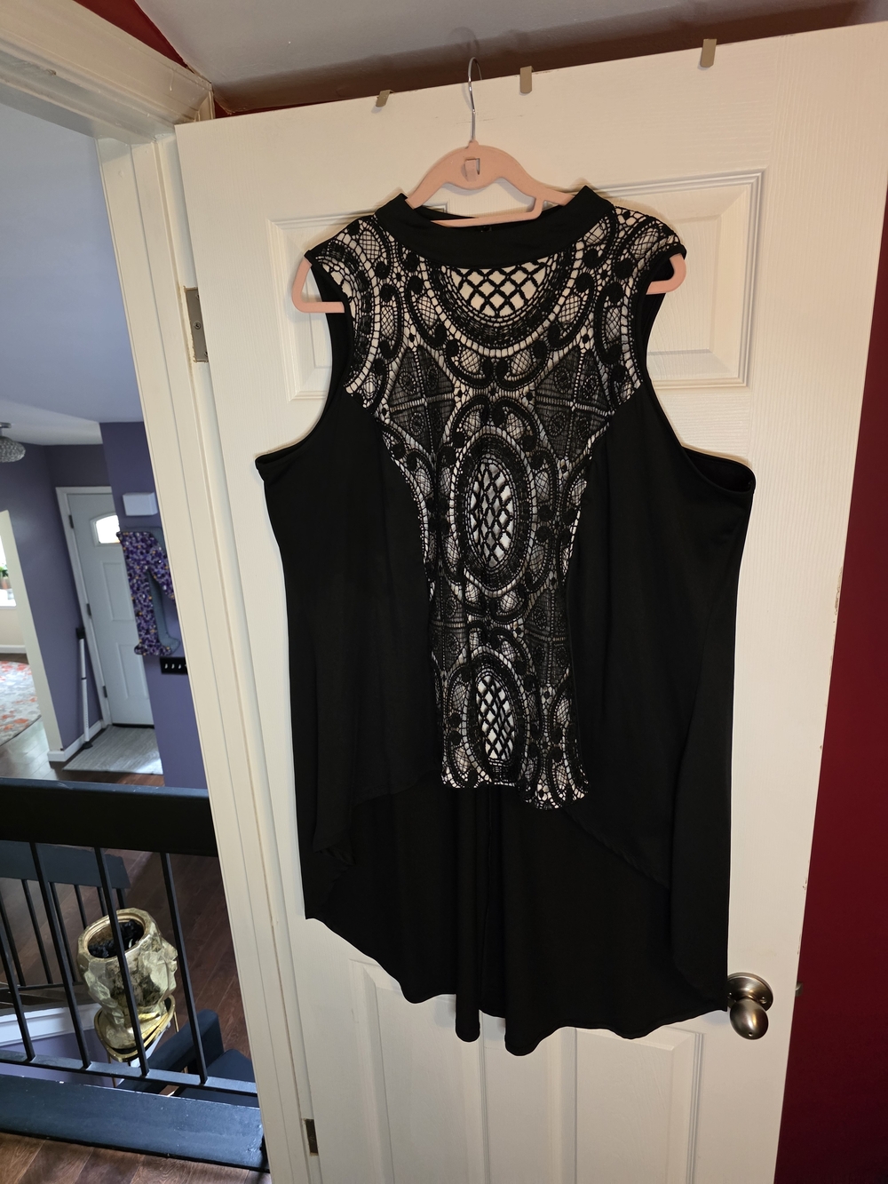 Ashley Stewart Black Plus-Size Top